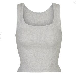 heather gray skims tank
